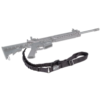 M&P Accessories 110030 Single Point Sling Kit made of Black Nylon with Adjustable Bungee Design for AR Platform