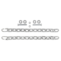 EZ-Aim 15587 Chain Kit Stainless Steel 7 in Includes Hardware 2 Per Pack