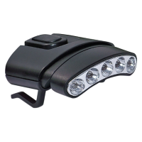 Cyclops CYCHCDTWG Orion Tilt Hat Clip Light 30 Lumens Green/White LED Bulb Black Clip-On Headlamp