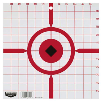 Birchwood Casey 37210 Rigid Sight-In Crosshair Hanging Tagboard 12 in Black/White 10 Pack Paper Targets