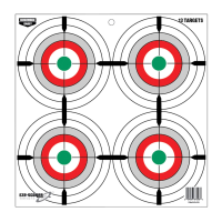 Birchwood Casey 37253 EZE-Scorer 12 in Bullseye Hanging Multi-Color 13 Per Pkg Paper Targets