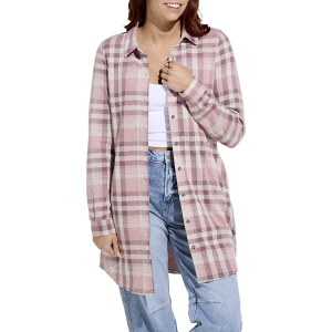 Scheels Women's Flag & Anthem Lynden Long Sleeve Shacket XLarge Mauve Plaid