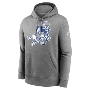 Scheels Dallas Cowboys Nike Rewind Club Hoodie Medium Dark Grey Heather