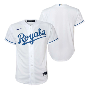 Scheels Kids' Kansas City Royals Nike Replica Jersey Large White