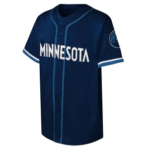 Scheels Kids' Minnesota Timberwolves Genuine Stuff Fashion Jersey Medium Navy