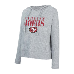 Scheels Women's San Francisco 49ers Concepts Sport Juniper Hoodie XSmall Grey Heather