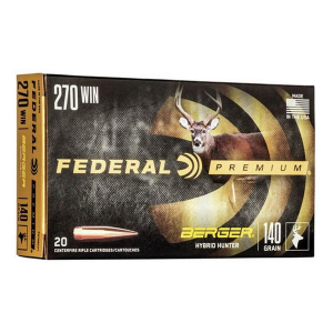 Federal Gold Medal Berger Hybrid Hunter Rifle Ammunition