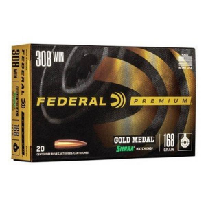 Federal Premium Gold Medal Sierra MatchKing Rifle Ammunition