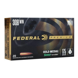 Federal Premium Gold Medal Sierra MatchKing Rifle Ammunition