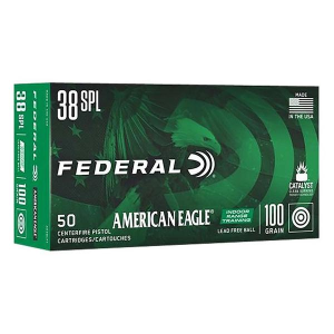 Federal American Eagle Indoor Range Training Lead Free Handgun Ammunition