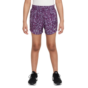 Scheels Girls' Nike One Woven High-Waisted Shorts Medium Daybreak/Viotech/Vapor Green