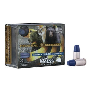 Federal Solid Core Synthetic Flat Nose Handgun Ammunition