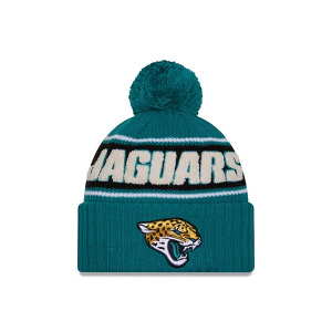 Scheels Jacksonville Jaguars New Era 2024 Sideline Beanie One Size Teal