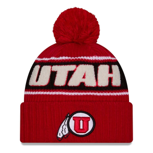 Scheels Utah Utes New Era Sport Knit Beanie One Size Red