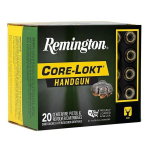 Remington Core-Lokt JHP Handgun Ammunition