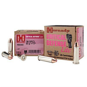 Hornady Critical Defense Lite FTX Handgun Ammunition