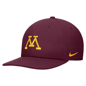 Scheels Minnesota Golden Gophers Nike Minnesota Flatbill Hat Kids' Adjustable Hat One Size Maroon