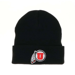 Scheels Utah Utes Legacy Athletic Cuffed Kids' Beanie One Size Black