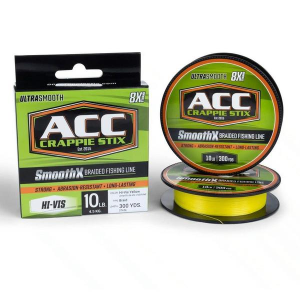 ACC Crappie Stix SmoothX Braided Fishing Line High-Vis