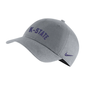 Scheels Kansas State Wildcats Nike Campus Hat Kids' Adjustable Hat One Size Grey