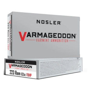 Nosler Varmageddon Flat Base Hollow Point Rifle Ammunition