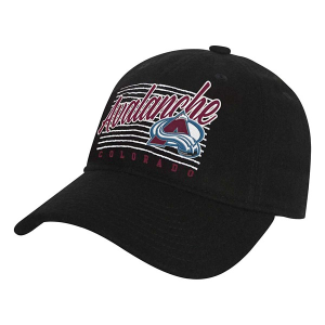Scheels Colorado Avalanche Kids' Genuine Stuff Wooly Dad Hat Hat Adjustable Hat Black