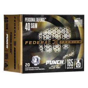 Federal Personal Defense Punch JHP Handgun Ammunition