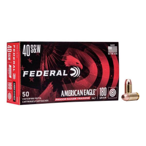 Federal American Eagle Indoor Range Training TMJ Handgun Ammunition