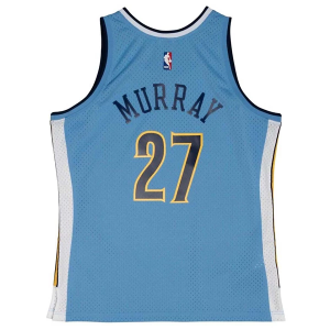 Scheels Denver Nuggets Jamal Murray #27 Mitchell and Ness Road 2017 Jersey Medium Light Blue