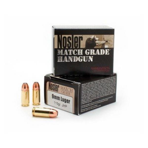 Nosler Match Grade JHP Handgun Ammunition