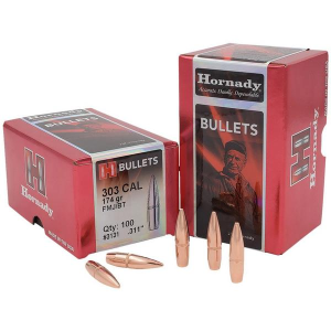 Hornady Traditional and FMJ 303 Caliber Rifle Bullets