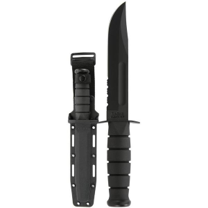 Ka-Bar Full Size KA-BAR Partially Serrated Fixed Blade Black