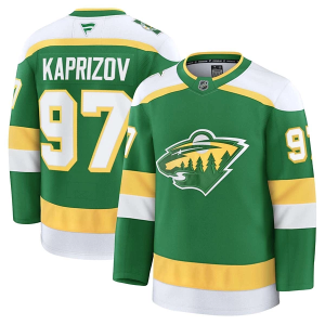 Scheels Minnesota Wild Kirill Kaprizov #97 Fanatics Premier Alternate Jersey 44 Green