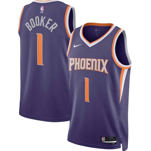 Scheels Phoenix Suns Devin Booker #1 Nike Icon Edition Swingman Jersey 2XLarge New Orchid/White