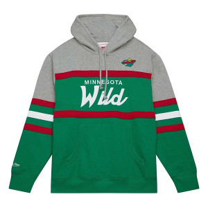 Scheels Mitchell and Ness Minnesota Wild Coach Logo Hoodie