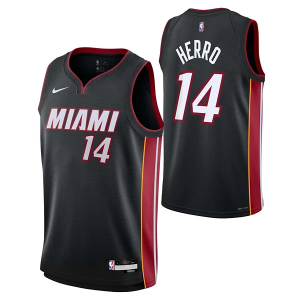 Scheels Kids' Miami Heat Tyler Herro #14 Nike Swingman Jersey Large Black
