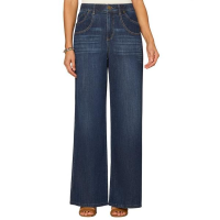 Women's Democracy "Ab"solution Ultra Skyrise Double Pocket Wide Leg Jeans Indigo 2 32