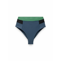 Women's prAna Baja Bound High Rise Swim Bottoms Contemporary Large Bluff Blue