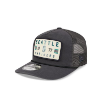 Seattle Mariners New Era Washed Graphite 19TWENTY Trucker Snapback Hat One Size Grey