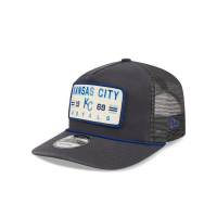 Kansas City Royals New Era Washed Graphite 19TWENTY Trucker Snapback Hat One Size Grey