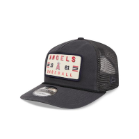 Los Angeles Angels New Era Washed Graphite 19TWENTY Trucker Snapback Hat One Size Grey