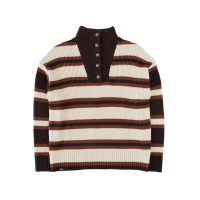 Women's KAVU Pullover Sweater Nola Medium Ridge Stripe