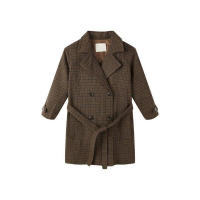 Girls' Rylee + Cru Trench Jacket 4/5 Brown