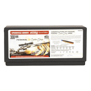 Federal Custom Shop Terminal Ascent 308 Winchester Rifle Ammunition 20 Round Box