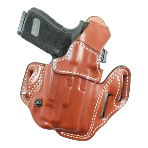DeSantis T.B. Vengeance Scabbard OWB Leather Holster for Glock Pistols with Light