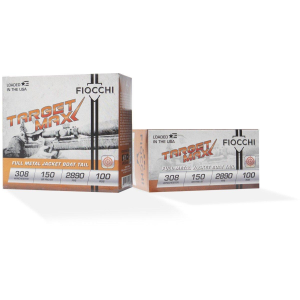 Fiocchi Target Max FMJBT SCHEELS Exclusive 308 Winchester Rifle Ammunition 100 Round Box