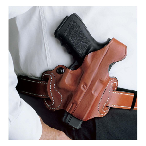 DeSantis Gunhide Thumb Break Mini Slide OWB Leather Holster for Glock Pistols
