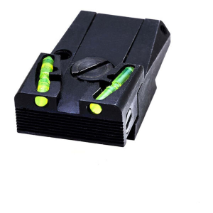 HIVIZ Fiber Optic Target Adjustable Rear Sight for Glock