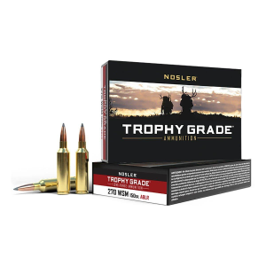 Nosler Accubond Long Range Trophy Grade 270 WSM Rifle Ammunition 20 Round Box