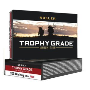 Nosler Accubond Long Range Trophy Grade 300 Winchester Magnum Rifle Ammunition 20 Round Box